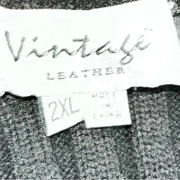 Vintage leather brand leather and genuine fur zip front luxury sweater in black - Picture 7 of 9